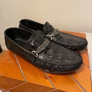 Mens' Roberto Cavalli Snakeskin Loafers Very Nice size 10.5 EU43.5